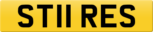 ST11 RES private number plate
